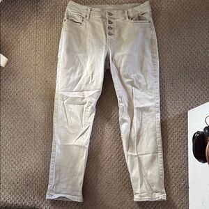 Old Navy Cream Straight Leg Women's Jeans